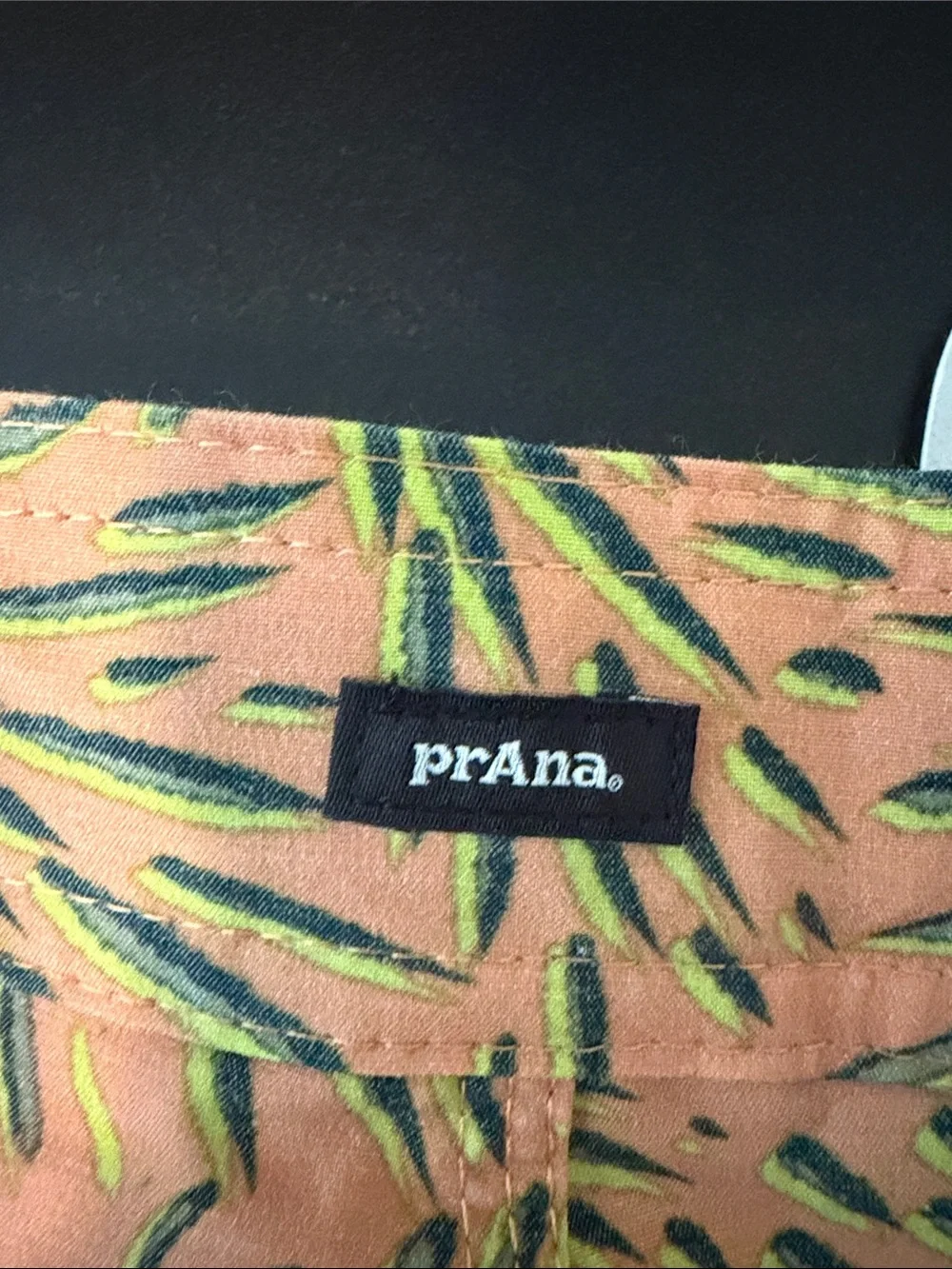 Prana Men's Orange Patterned Swim Shorts. Sz 31 NWT